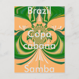 Modelo de cartão postal vermelho dourado verde do