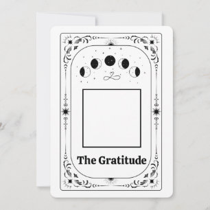 Modelo de Cartão Tarot Foto Personalizada Agradeci