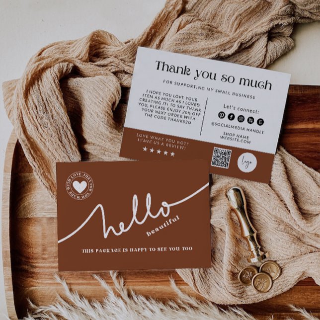 Modelo de Cartões de agradecimentos de Script Mode (Criador carregado)