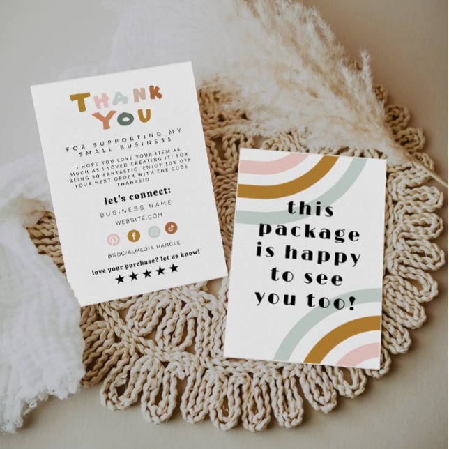 Modelo De Cartões de agradecimentos Retroativo Par (Criador carregado)