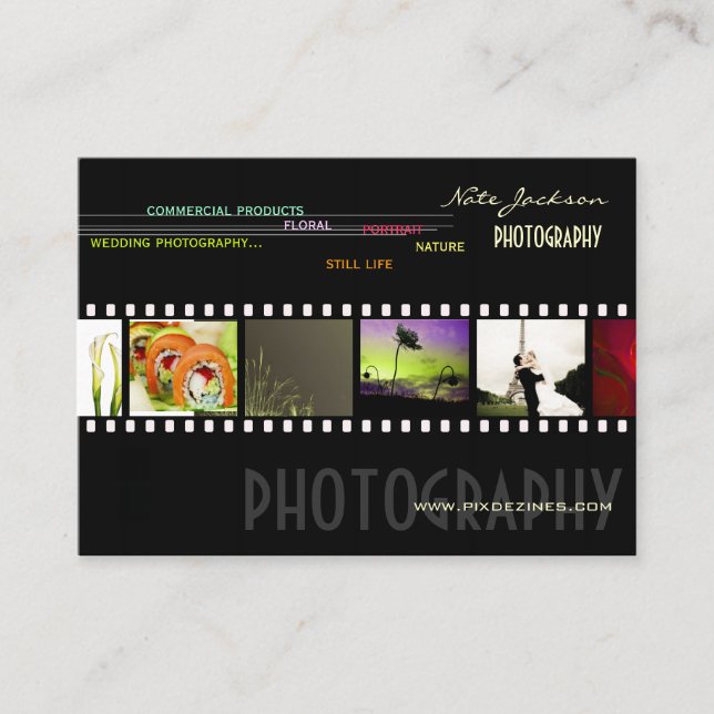 modelo de cartões de visitas de portfólio (Frente)