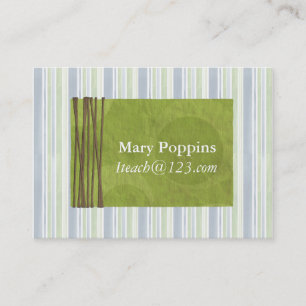 Modelo de Cartões de visitas do professor