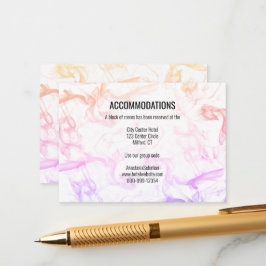 Modelo de casamento moderno com névoa de arco-íris