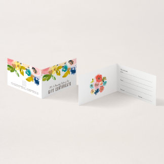 Modelo de Certificado de Oferta de Loja Floral de