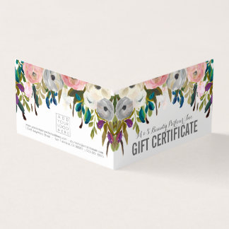 Modelo de Certificado de Presente de Loja Floral P