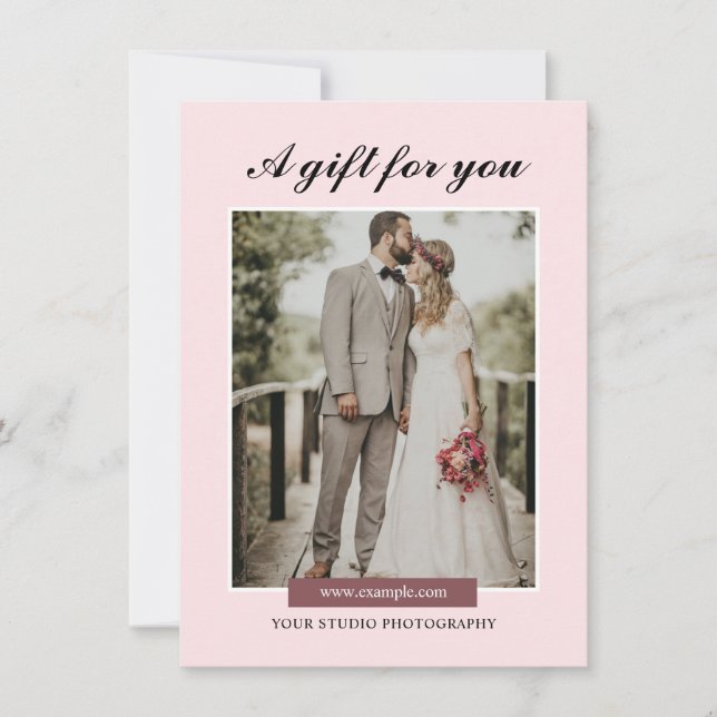 Modelo de Certificado de Presente para Fotógrafo (Frente)