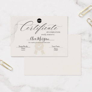 Modelo de Certificado Elegante de Conclusão