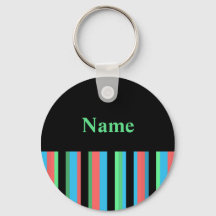 Modelo de Chaveiro com faixa bonito - Texto verde