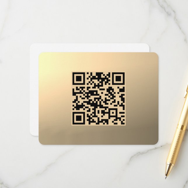 Modelo de código QR instantaneamente editável | Fa (Frente/Verso In Situ)