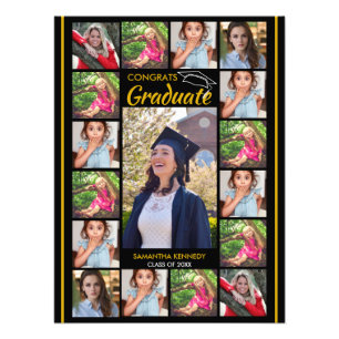 modelo de Colagem de Fotografias Poster de Gráfico