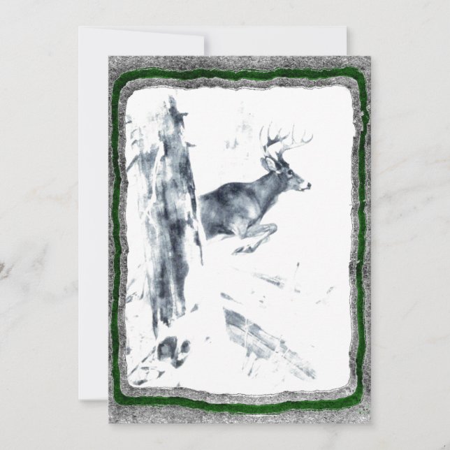 modelo de convite à caça de veados (Frente)