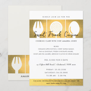 MODELO DE CONVITE DA CLASSE DE COOKERY DO FAUX DOU