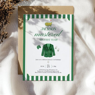 Modelo de Convite de 1º Aniversário do Masters Gol