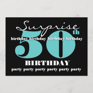 Modelo de Convite de aniversário SUPRISE 50