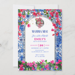 Modelo de Convite de Aniversário Tema Mamma Mia