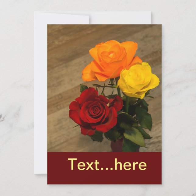 Modelo de Convite de Cartão de Casamento (Frente)