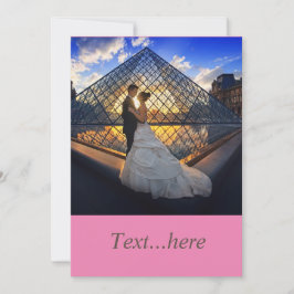 Modelo de Convite de Cartão de Casamento