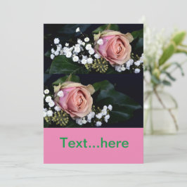 Modelo de Convite de Cartão de Casamento