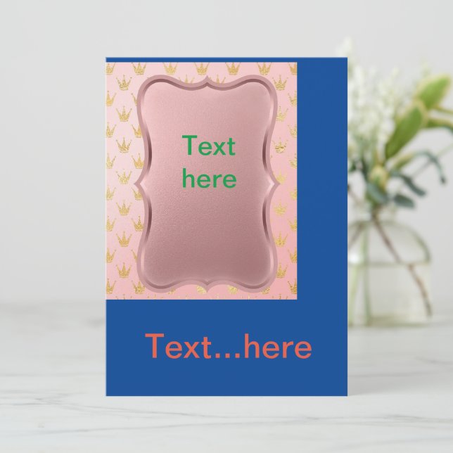 Modelo de Convite de Cartão de Casamento (Em pé/Frente)