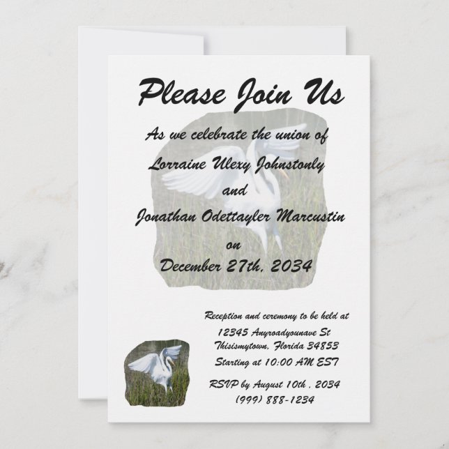 modelo de convite de casamento (Frente)