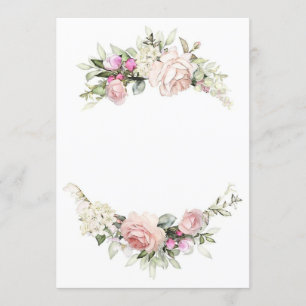 Modelo de convite de casamento com rosa linda