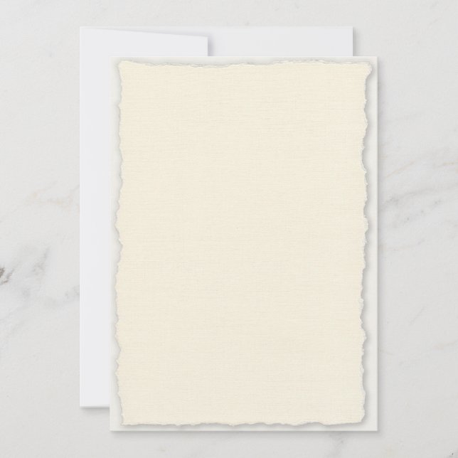 Modelo de Convite de Casamento em Papel com Borda  (Frente)