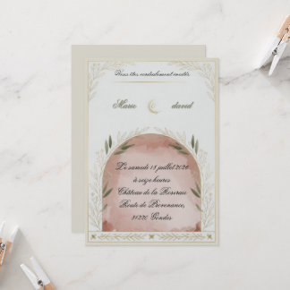 Modelo de Convite de Casamento Floral Elegante