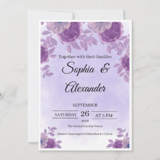 Modelo de Convite de Casamento Luxuoso Elegante |