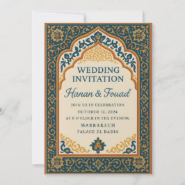 Modelo de Convite de Casamento Marroquino – Isl el