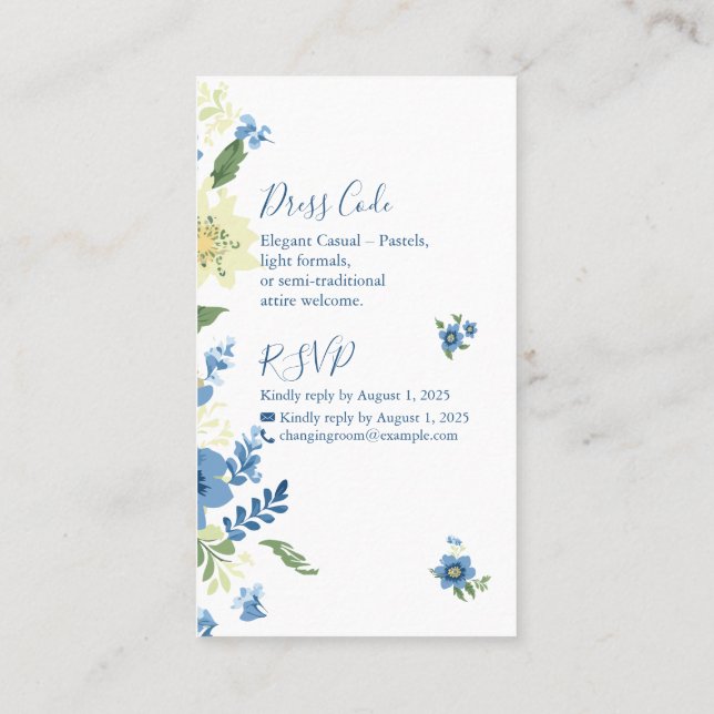 Modelo de Convite de Casamento Minimalista Elegant (Verso)
