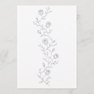 Modelo de Convite de Casamento Rosa Minimalista