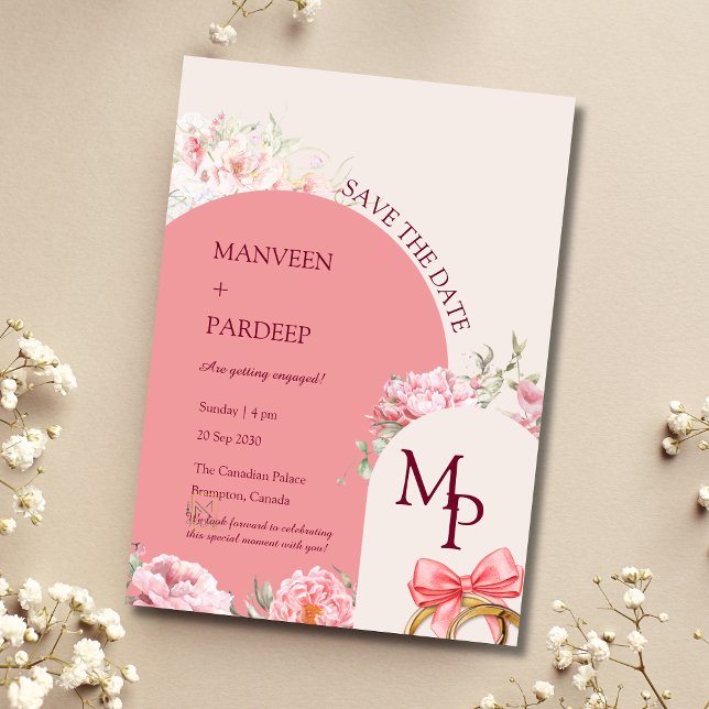 Modelo de convite de Elegant Arch Save the Date (Criador carregado)