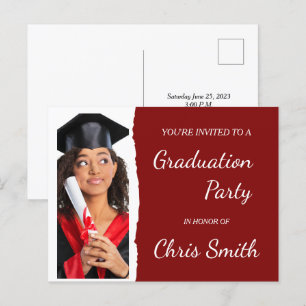 Modelo de convite de festa de formatura EDITÁVEL