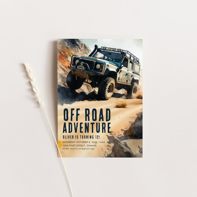 Modelo de Convite de festas ATV fora da estrada (Criador carregado)