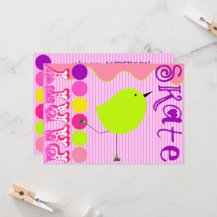 Modelo de Convite de festas de Skate