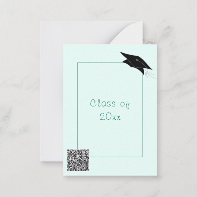 Modelo de Convite de Formatura com Código QR Perso (Verso)