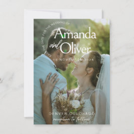 Modelo de Convite de Save the Date Minimalista 