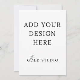 Modelo de convite duplo lado 5 x 7 retrato