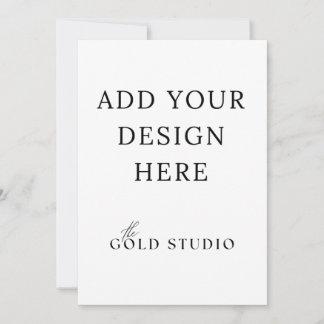 Modelo de Convite Duplo Lado 5 x 7 Retrato