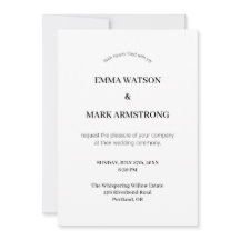 Modelo de Convite Moderno com Foto