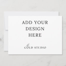 Modelo de convite paisagem 5 x 7 em branco