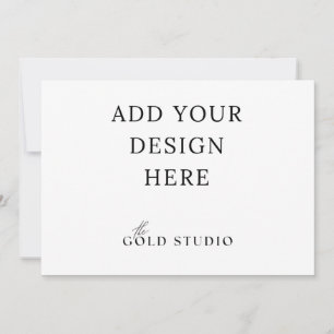 Modelo de convite paisagem 5 x 7 em branco