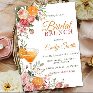 Modelo de Convite para Brunch de Noiva com Citrus,