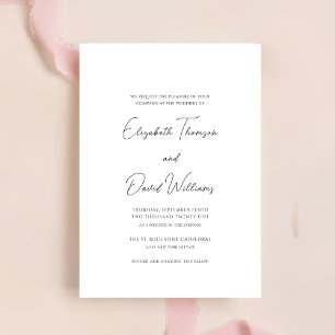 modelo de convite para casamento digital preto e b