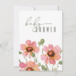 Modelo de Convite para Chá de fraldas Elegante