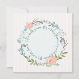 Modelo de Convite para Chá de fraldas Elegante