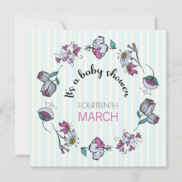 Modelo de Convite para Chás de fraldas Whimsical