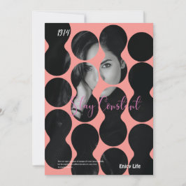 Modelo de convite para cobrir Na moda de bolhas