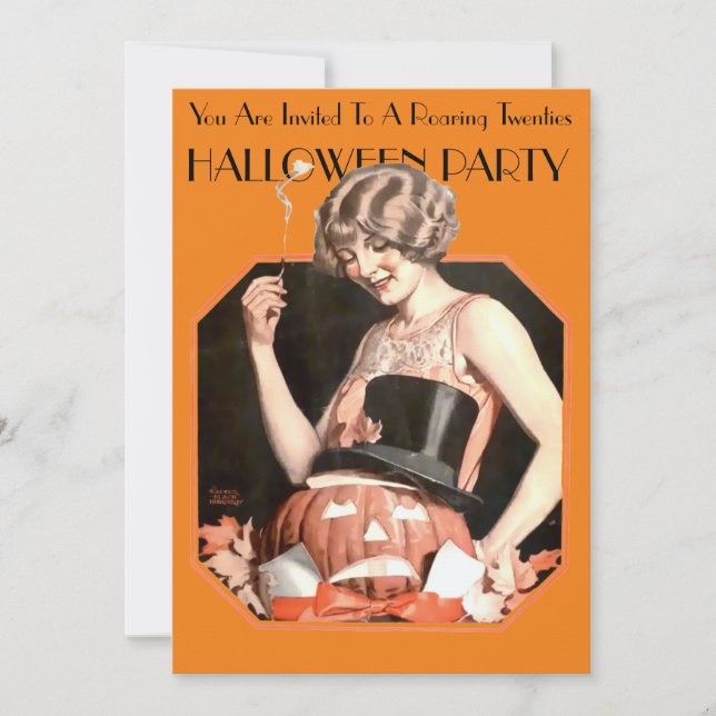 Modelo de Convite para Festas de Halloween de 20 (Frente)