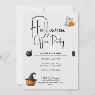 Modelo de Convite para Halloween do Office